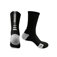 Respirant Automne Solide Compression Durable Tube Moyen Hommes Basketball Elite Chaussettes De Sport À Séchage Rapide