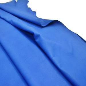 ถุงมือหนังแพะแท้คุณภาพดีเป็นมิตรต่อสิ่งแวดล้อมลายสำเร็จลายหนังแพะสีฟ้า lwg ได้รับการรับรอง - Product Image 1