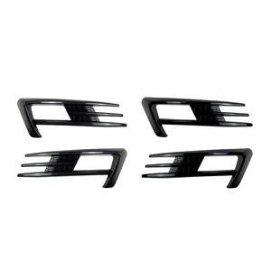 Couvre-ventouses de phares antibrouillard Volkswagen Golf 7 2013-2016, texture carbone noir piano, autocollants adhésifs pour voiture - Product Image 1