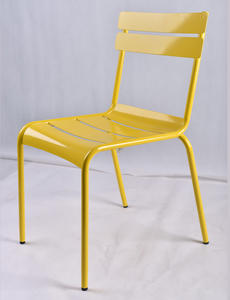 Meubles d'occasion de restaurant, chaises de salle à manger en métal noir - Product Image 2