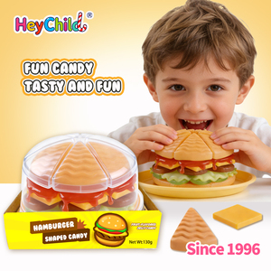 Bonbons gélifiés en forme de hamburger, en <span class=keywords><strong>gros</strong></span>, sur mesure, avec étiquette privée, halal, casher, forme de hamburger, <span class=keywords><strong>confiserie</strong></span> molle - Product Image 4