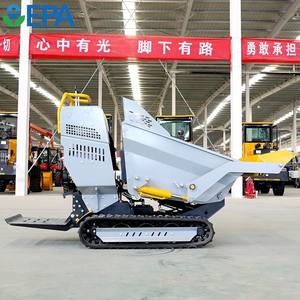 1200kgTon Mini Transporter Dumpers Hidráulico Tracked Dumper Vehicle Mine Crawler Dump Truck para la venta Ce Epa - Product Image 1