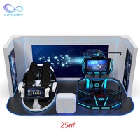 Infinity 10 ~ 100 metros cuadrados parques de atracciones 9D Vr servicio de una tienda 9D simulador máquina de videojuegos para parque temático Vr