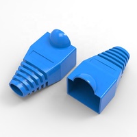Botas de Cable Linkwylan RJ45, fundas de protección de enchufe Modular, alivio de tensión, Cable Cat5e Cat6 de 5,0-6,0mm, accesorios de conector 9