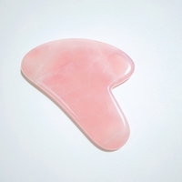 Planche Gua Sha en Quartz Rose de Haute Qualité pour le Soin Anti-Âge – Outil en Cristal DIY