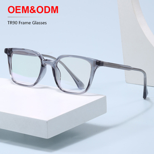 New Cổ Điển Đơn Giản Pin-Khung Người Đàn Ông Thời Trang Cao Cấp Phong Cách Kính Tr90 Khung Rõ Ràng Của Phụ Nữ Cao Cấp Chống Ánh Sáng Màu Xanh Kính - Product Image 1