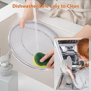 Malla Antisalpicaduras para <span class=keywords><strong>Horno</strong></span> Ninjas <span class=keywords><strong>Foodi</strong></span> FG550, Cubierta Antisalpicaduras Extraíble de Acero Inoxidable 304 - Product Image 4