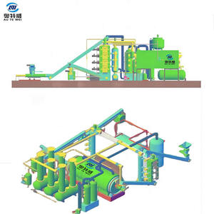 Nueva Bomba De Motor de núcleo de plástico residual de <span class=keywords><strong>80t</strong></span> de alta eficiencia, máquina de engranajes PLC, purificador de aceite, equipo de pirólisis continua - Product Image 2