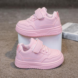 Детские спортивные кроссовки унисекс на платформе с мягкой резиновой подошвой оптом, черно-белые повседневные кеды для детей, оптовые детские кроссовки - Product Image 6