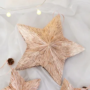 Étoile suspendue décoration arbre ornements de Noël paillettes Sta vente en gros