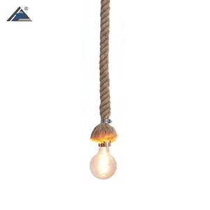 Lampe suspendue en corde de chanvre, style rustique nordique, luminaire suspendu au <span class=keywords><strong>plafond</strong></span>, support d'ampoule E27, luminaire suspendu moderne, luminaire suspendu pour îlot de cuisine - Product Image 2