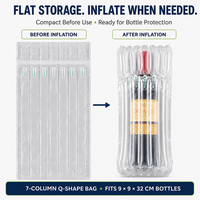 Sac gonflable Air.Dfly pour bouteille de vin, emballage à colonne d'air pour protection en expédition, vente en gros directe d'usine