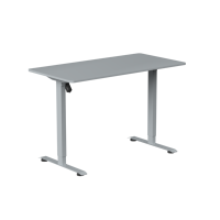Cadre de table en métal à moteur unique de troisième génération réglable en hauteur, comprenant le plateau de table, bureau d'ordinateur