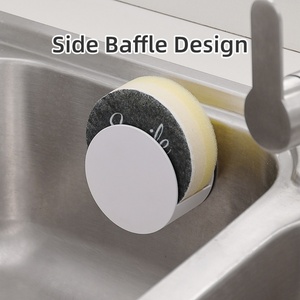 New Kitchen Accessories Soap Holder Drainer Bathroom Sink Shelf Kitchen Wall Mounted Soap <b>Dish</b> <b>Rack</b> Stand Storage - Product Image 2