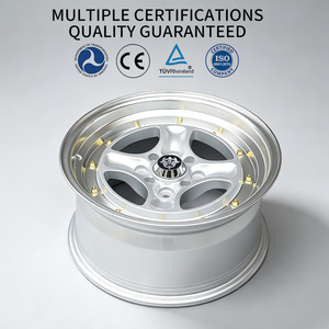 Jantes en alliage de voiture FLowtone, <span class=keywords><strong>prix</strong></span> d'usine, 15 pouces, 8 trous, 4X100/114.3, 4X100/108, couleur or, en stock - Product Image 4