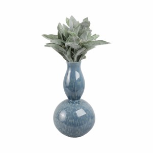 Vaso in ceramica a forma di zucca con smalto blu, decorazione moderna per soggiorno, camera da letto, arredamento per la casa - Product Image 2