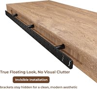Supports d'étagère flottante robustes en acier massif, invisibles, pour étagères en bois flottantes