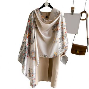 Hot Sale Custom Satin <b>Long</b> Floral Bandana Casual <b>Scarf</b> for Digital Logo Printed - Product Image 1