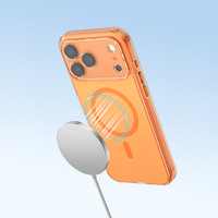 Coque de protection unie douce au toucher avec anneau magnétique et découpes précises anti-traces de doigts pour iPhone 18 17 16 Pro Max