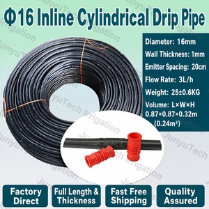 <span class=keywords><strong>Tuyau</strong></span>/Bande d'irrigation <span class=keywords><strong>goutte</strong></span>-<span class=keywords><strong>à</strong></span>-<span class=keywords><strong>goutte</strong></span> cylindrique en PE haute pression, écologique, anti-UV, 16 mm, pour aménagement paysager et pelouse - Product Image 2