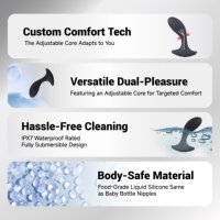 Nuevo Dildo de Silicona Líquida Suave Impermeable en Varios Colores, Masajeador de Próstata para Hombres, Vibrador