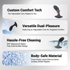 Nieuwe Meerdere Kleuren Waterdichte Gladde Vloeibare Siliconen <span class=keywords><strong>Dildo</strong></span> 'S Mannen Prostaat Massager Vibrator - Product Image 6
