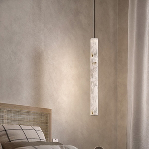Lámpara Colgante Lineal Moderna de Piedra de Nieve para Hotel, Villa, Dormitorio, Sala de Estar, Escalera, Decoración de Interiores - Product Image 5