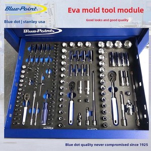 Armoire à roulettes bleue mate certifiée ISO9001, boîte à outils personnalisable pour <span class=keywords><strong>garage</strong></span> de mécanicien, revêtement <span class=keywords><strong>en</strong></span> poudre - Product Image 4