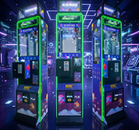 Mini machine à griffes commerciale, thème Galaxie Spatiale, à monnayeur, avec éclairage LED, format compact, jeu d'arcade à prix et cadeaux