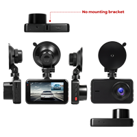 Caméra embarquée Podofo 3 pouces 4K double objectif avec enregistreur DVR, Wi-Fi, surveillance de stationnement 24h/24, enregistrement en boucle, caméra étanche OEM ODM