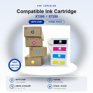 Cartucho de Tinta Compatible CMYK de 1000ml al por Mayor con Chip para Riso ComColor X7200 X7250, Impresión de Alto Volumen - Product Image 1