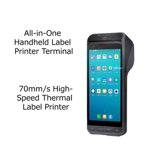 Lecteur RFID UHF longue portée, <span class=keywords><strong>scanner</strong></span> de codes QR Android 13, collecteur de données d'entrepôt, imprimante thermique industrielle robuste et <span class=keywords><strong>scanner</strong></span> de codes-barres - Product Image 1