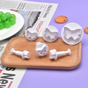 ชุดเครื่องตัดเค้กแบบลูกสูบลายผีเสื้อ 3 ชุด - Product Image 6