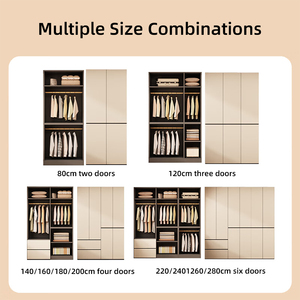 Armario de Madera Moderno, Personalizable, Ecológico <span class=keywords><strong>y</strong></span> Duradero, Mueble de Dormitorio Independiente para Uso en Villas <span class=keywords><strong>y</strong></span> Hoteles - Product Image 5