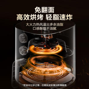 Supor Friteuse à air électrique 4,2 L à double bouton, revêtement céramique, ronde, vert clair KJ42D805 - Product Image 4