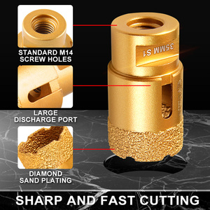 Songqi kim cương khoan bit lõi khoan bit chân không brazed lỗ Saw cho gạch kính đá cẩm thạch Granite bê tông - Product Image 2