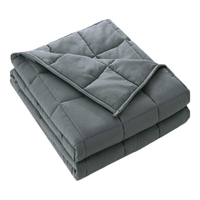 Couverture lestée confortable pour le sommeil en coton pliable sur mesure de qualité supérieure avec des billes de verre