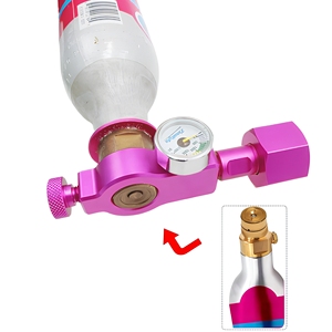 Adaptateur de recharge CO2 Zimakyfa pour station de remplissage SodaStream, connexion rapide, cylindre en alliage d'aluminium violet - Product Image 1