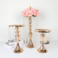 Support de fleurs en métal électroplaqué pour fleurs artificielles, centre de table de mariage, décorations pour fêtes et hôtels