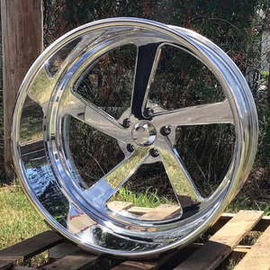 Jantes RCSR Chrome Polish Deep Dish 22 24 26 pouces en aluminium concave, jantes en alliage forgé pour voitures de luxe - Product Image 1