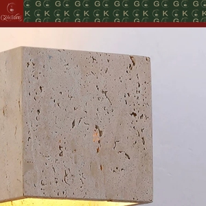 GOLDKING Mur d'escalier, Mur extérieur de jardin, Mur intérieur moderne, <span class=keywords><strong>Travertin</strong></span> beige naturel, Cube de 120 mm, Fixation OEM ODM - Product Image 6