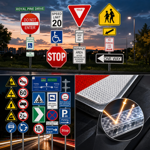 <span class=keywords><strong>Panneaux</strong></span> <span class=keywords><strong>de</strong></span> signalisation routière réfléchissants en aluminium <span class=keywords><strong>de</strong></span> haute qualité, personnalisés pour les applications autoroutières, pour <span class=keywords><strong>la</strong></span> gestion du trafic - Product Image 3