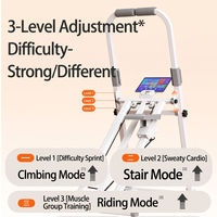 Máquina de Escalar Plegable de Acero para Ejercicio en Casa, Escaladora Pequeña con Pedales para Rehabilitación Estacionaria