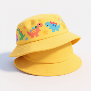 Bán Buôn Tùy Chỉnh In Ấn Đầy Màu Sắc Thoáng Khí Giản Dị Bãi Biển Đảo Xô Mũ Bông Vải Xô <span class=keywords><strong>Hat</strong></span> Trẻ Em - Product Image 3