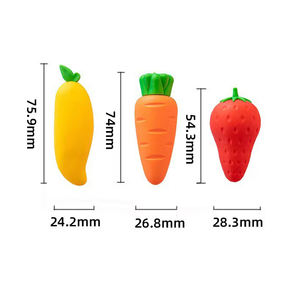큰 덩어리 분리 가능한 만화 과일 귀여운 아이 고무 연필 지우개 학용품 도매 - Product Image 3