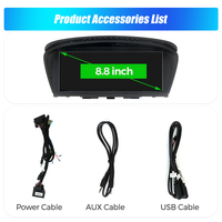 MEKEDE Système Linux Car-play Auto T113 (double cœur Cortex-A7) Écran tactile 1280*480 WiFi BT pour BMW E60 E90 8,8 pouces