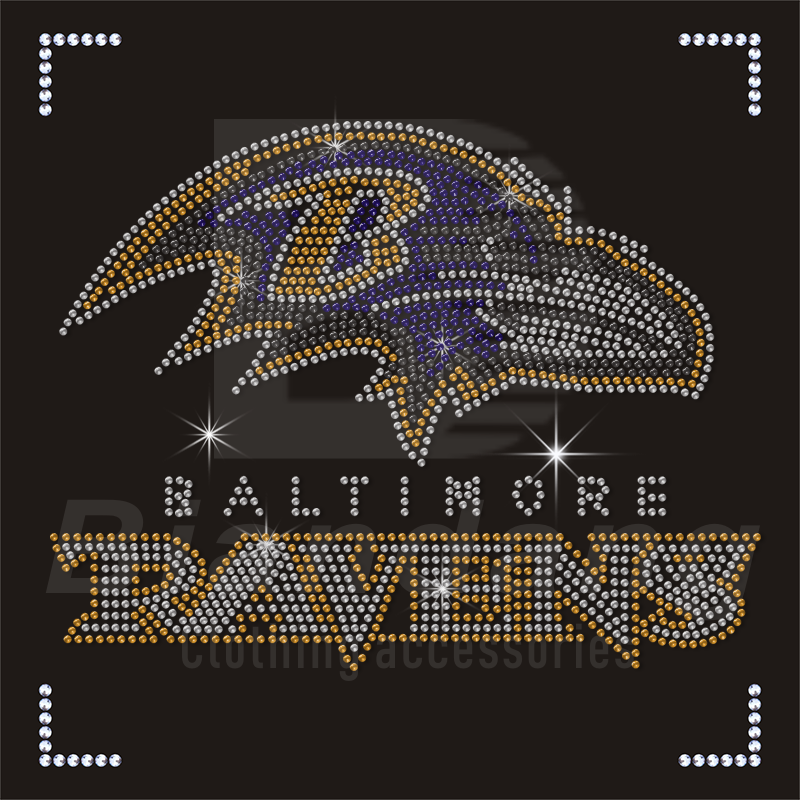 NFL Logo Rhinestone Transfers for Tshirts Rhinestone Pattern Iron on ...