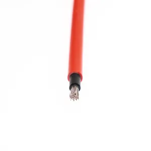 EN50618 H1Z2Z2-K 1.5mm 2.5mm 4mm 6mm 10mm electrical copper strand wire TUV certified solar pv cable price