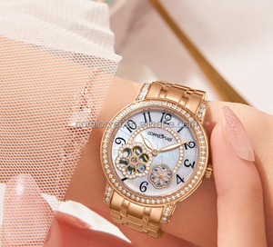 クォーツウォッチジュエリーダイヤモンドバタフライスチールストラップ - Product Image 3