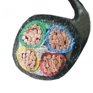 Câble d'alimentation blindé 4 conducteurs gainé PVC, fournisseur chinois, câble blindé gainé XLPE/PVC - Product Image 1